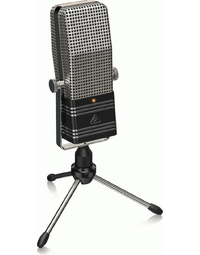 Behringer BV44 Vintage Broadcast Type 44 USB Cardioid Condenser Vocal Mic for Podcasters, Broadcasters and Streamers