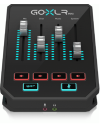 TC Helicon GoXLR Mini Streaming, Gaming & Podcasting Mixer Interface Black