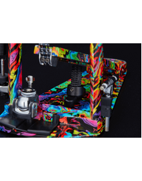 Tama HP900PMPR 50th Anniversary Iron Cobra Marble Psychedelic Rainbow Power Glide Single Kick Pedal Limited Edition