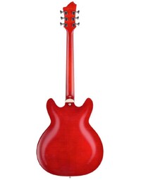 Hagstrom Super Viking Left-Handed Semi-Hollow Guitar Wild Cherry Transparent Gloss