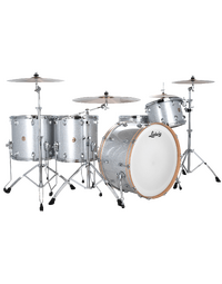 Ludwig LCO5124SSDIR Continental 5 Piece Shell Pack - 22" 1Up 2Down - Silver Sparkle