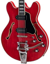 Eastman T64/V-RD 16" Deluxe Thinline Hollowbody w/ Bigsby Antique Red Varnish