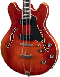Eastman T64/V-T 16" Deluxe Thinline Hollowbody w/ Trapeze Antique Classic Varnish