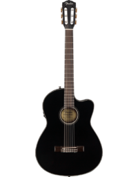 Fender CN-140SCE Nylon Thinline WN Black w/Case