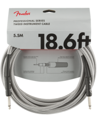 Fender Professional Instrument Cable, 18.6', White Tweed
