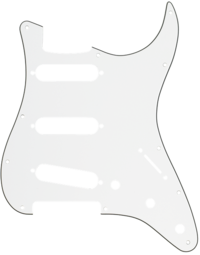 Fender Pickguard - Strat, 11 Hole, Parchment