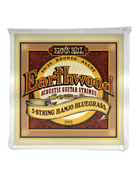 Ernie Ball Earthwood 5-String Banjo Bluegrass Loop End 80/20 Bronze Acoustic Strings