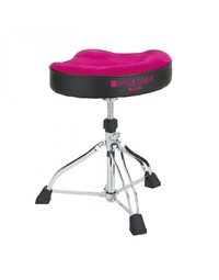 Tama 1st Chair HT530 PKCN Wide Rider Saddle Drum Throne, Pink Cloth Top