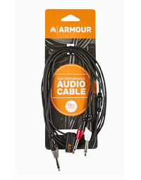 Armour SYC4 1/4 STEREO to 2X 1/4 MONO Cable