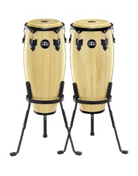 Meinl HC555MA Headliner 10" & 11" Wood Conga Set with Basket Stands in Maple Finish