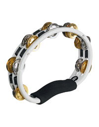 Meinl TMT1M-WH ABS Hand Held Tambourine with Dual Alloy Jingles in White