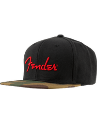 Fender Camo Flatbill Hat Camo, One Size Fits Most