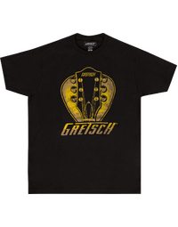 Gretsch Headstock Pick T-Shirt Black Medium