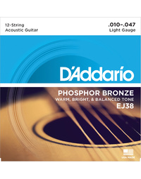 D'Addario EJ38 Phosphor Bronze Lite 12Str Acoustic Strings