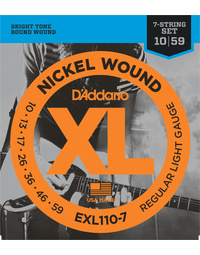 D'Addario EXL110-7 Reg Lite 10-59 7Str Electric Guitar Strings