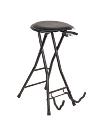 XTREME GS811 Guitar Performer Stool w/ Integrated Guitar Stand