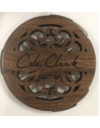 Cole Clark Lutehole AN Carved Walnut Soundhole Suppressor