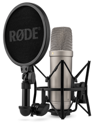 RODE NT1GEN5 NT1 5th Generation Hybrid XLR/USB Studio Cardioid Condenser Vocal / Instrument Mic Silver
