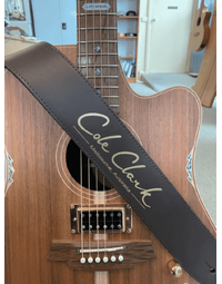 Cole Clark Leather Strap - Saddle Brown w/ Gold Lettering