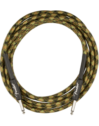 Fender Professional Instrument Cable, Straight/Straight, 18.6', Woodland Camo