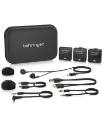 Behringer GO CAM WIRELESS II Digital Wireless Clip-On Lavalier Vocal Microphone System for Content Creators