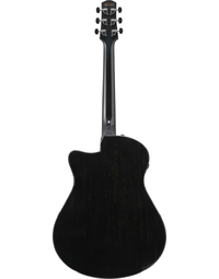 Ibanez AAM340CE RUB Advanced Acoustic Solid Top Auditorium Acoustic Guitar w/ Pickup Rustic Black High Gloss