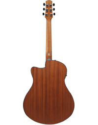 Ibanez AAM50CE CRO Advanced Acoustic Solid Top Auditorium Acoustic Guitar Coral w/ Pickup Red Burst / Natural Open Pore