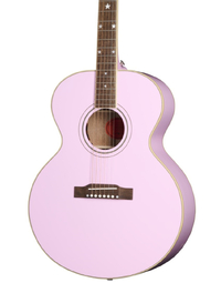 Epiphone Inspired By Custom Shop J-180 LS Solid Spruce / Mahogany Jumbo w/ Pickup Pink - ECJ180LSPNKNH1