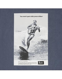 Fender Vintage Ad Surfer T-Shirt Ocean M