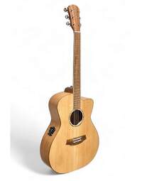 Cole Clark CCSAN1EC-BSO Studio Solid Bunya / Silky Oak Grand Auditorium Acoustic w/ Pickup