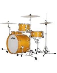 Ludwig LN34023TXPG Neusonic Maple/Cherry Downbeat 3-Piece Shell Pack 20" Satin Golden Slumbers