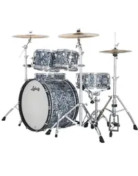 Ludwig LN34204TXA7 Neusonic Maple/Cherry MOD2 4-Piece Shell Pack 22" Steel Blue Pearl