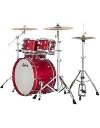 Ludwig LN34204TXPR Neusonic Maple/Cherry MOD2 4-Piece Shell Pack 22" Satin Diablo Red