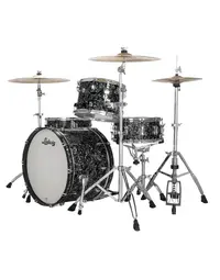 Ludwig LN34233TXA8 Neusonic Maple/Cherry FAB 3-Piece Shell Pack 22" Ebony Pearl