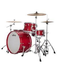 Ludwig LN34433TXPR Neusonic Maple/Cherry Pro Beat 3-Piece Shell Pack 24" Satin Diablo Red