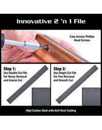 Music Nomad MN832 2 'n 1 Fret Bevelling Replacement File for B-File