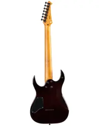 Spira Guitars S-457 TRD 7-String Flame Top Electric Guitar MN Transparent Red