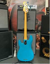 Used Fender American Professional II Precision Bass MN Miami Blue (Includes Hard Case)