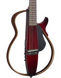 Yamaha SLG200S Silent Concert Acoustic Guitar w/ Pickup Crimson Red Burst