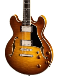 Eastman T484-GB 14" Deluxe Thinline Hollowbody Goldburst