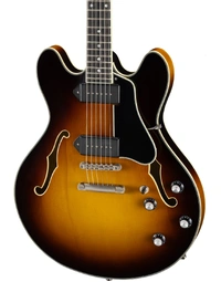 Eastman T60/TV-SB 16" Deluxe Thinline Hollowbody Truetone Vintage Sunburst