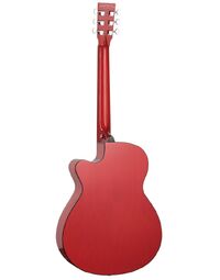 Tanglewood TA4-CERD Azure Pacific Walnut SuperFolk Acoustic w/ Pickup Shimmer Red Gloss