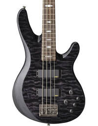 Yamaha TRB1004J Figured Maple Top Electric Bass Guitar Translucent Black