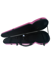 VIVO Shaped Case Textured Pinkÿ- for 1/2 Violin / 12" Viola