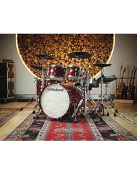 Roland VAD-716GCSDW V-Drums Acoustic Design Drum Kit Gloss Cherry w/ DW 3000 Series Hardware