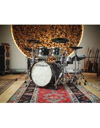 Roland VAD-716GESDW V-Drums Acoustic Design Drum Kit Gloss Ebony w/ DW 3000 Series Hardware