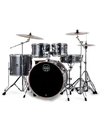 Mapex VE5295FTCVC Venus 5-Piece Drum Kit w/ Cymbals & Hardware Steel Blue Metallic