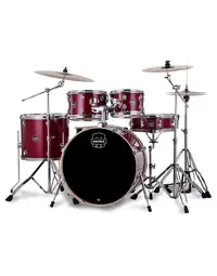 Mapex VE5295FTCVM Venus 5-Piece Drum Kit w/ Cymbals & Hardware Crimson Red Sparkle