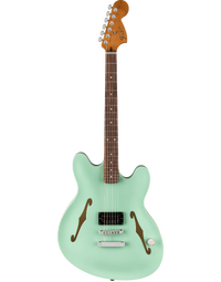 Fender Tom DeLonge Starcaster Semi-Hollowbody RW Chrome Hardware Satin Surf Green