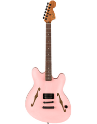 Fender Tom DeLonge Starcaster Semi-Hollowbody RW Black Hardware Satin Shell Pink